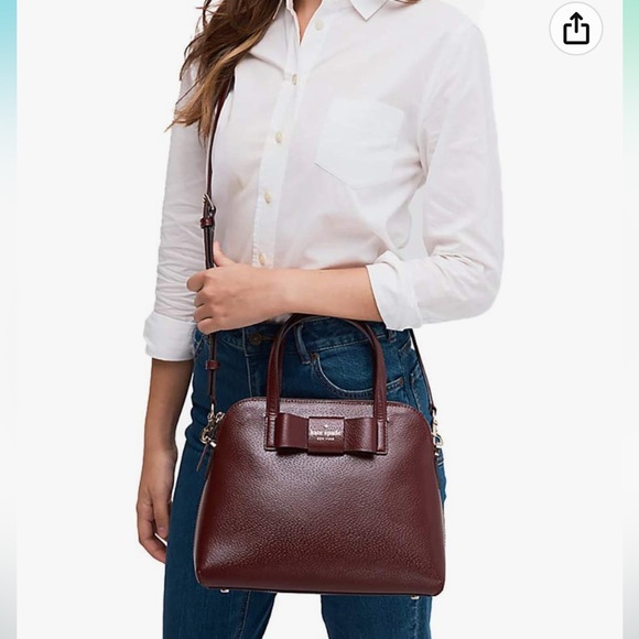 Kate Spade New York Maise Matthews Street Leather Satchel Handbag - Picture 3 of 12